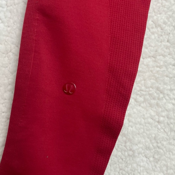 Lululemon Zone In Tight- Cranberry - Picture 7 of 7